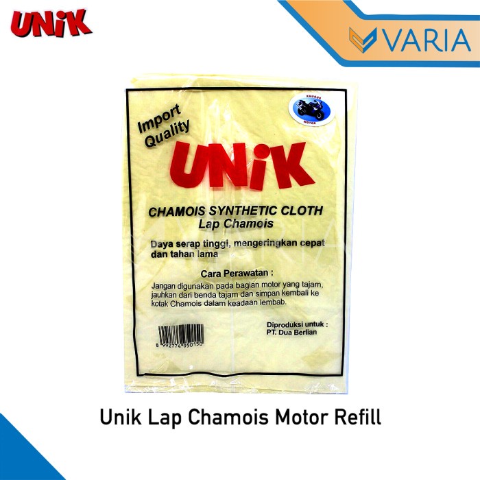 Unik Lap Chamois Motor Refill Kanebo Synthetic Cloth 32 x 21,5 cm