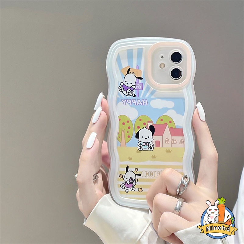 Soft Case Karet Tebal Motif Anak Anjing Untuk iPhone 13 12 11 Pro Max X Xr Xs Max SE 8 7 6 6s Plus