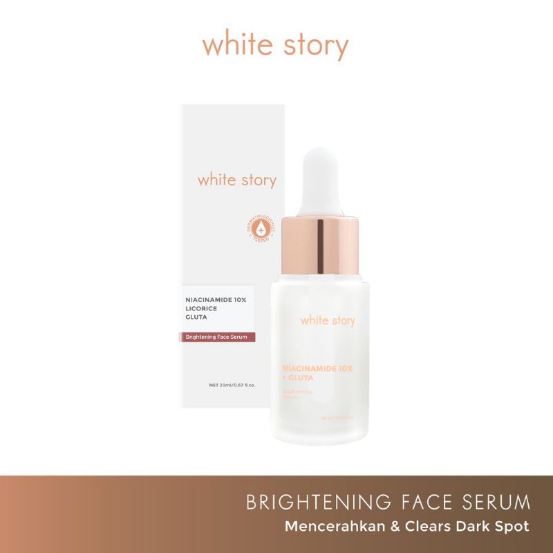 White Story Brightening Series Face Serum, Toner, Facial Wash, Day Cream dan Night Cream