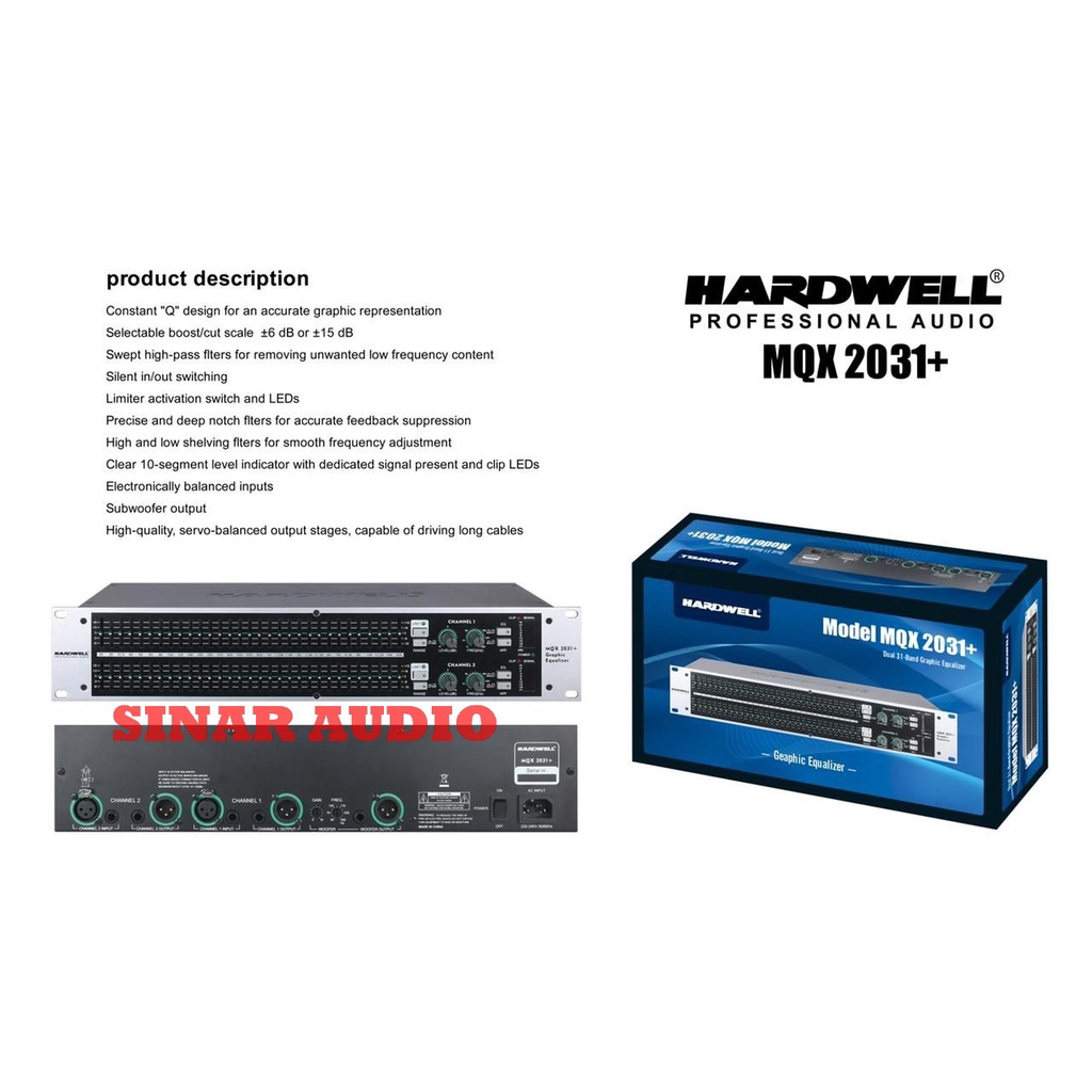 EQUALIZER HARDWELL MQX 2031+ - MQX 2031 PLUS ORIGINAL