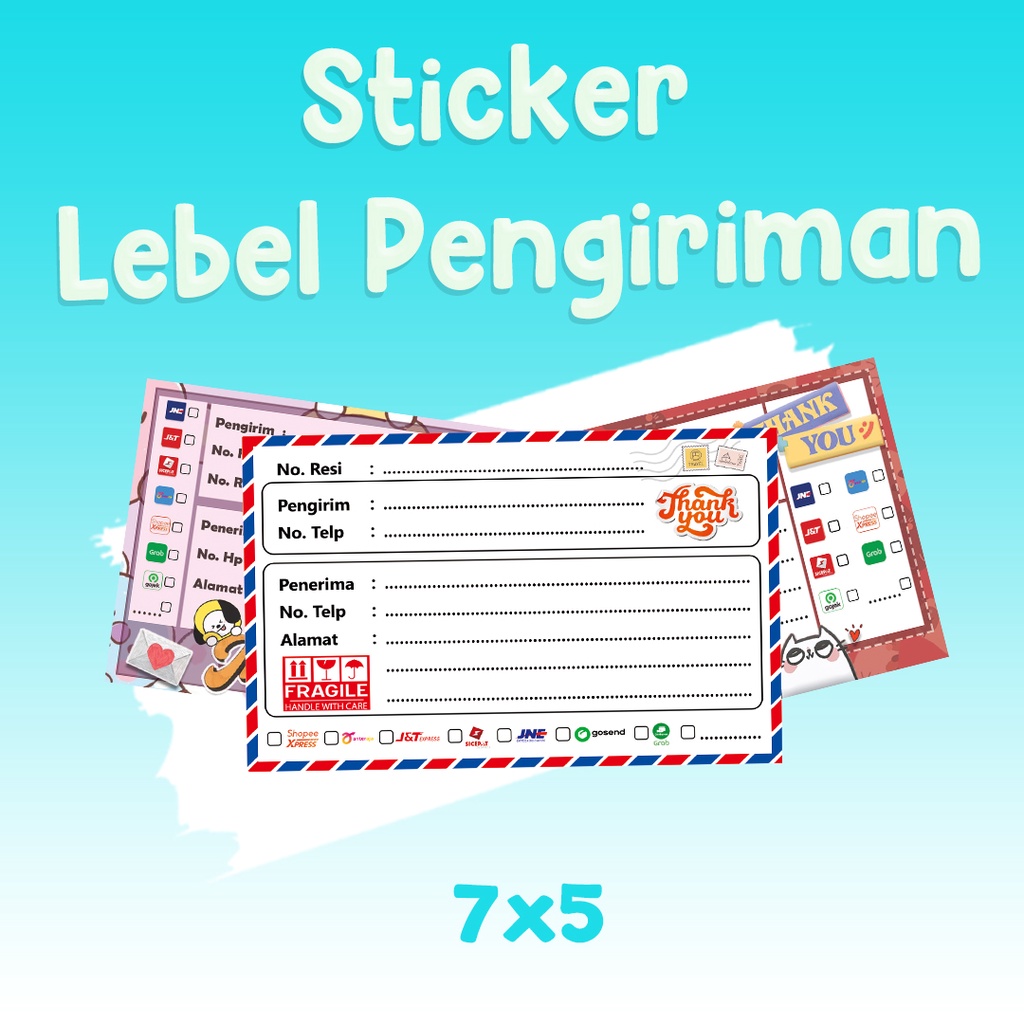 

Stiker Lebel Pengiriman Murah Lucu