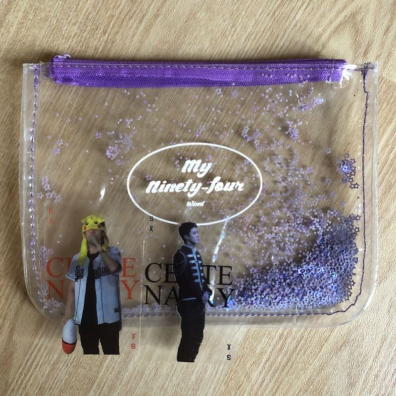 EXO BAEKHYUN SEHUN TRANSPARENT POUCH GOODS SET BY FANSITE CENTENARY9294 (PHOTOCARD)