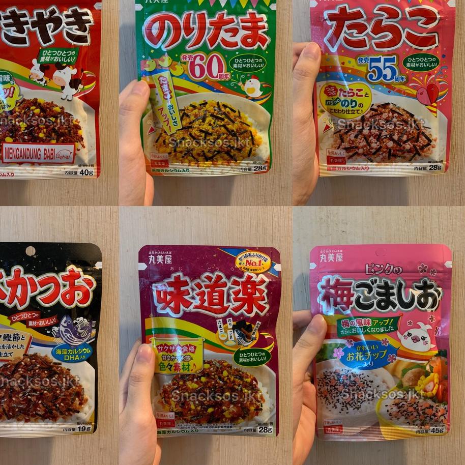 

Flash Sale !! Marumiya Furikake Rice Seasoning Japan AJIDOURAKU /KATSUO/ NORITAMA / SUKIYAKI/ TARAKO