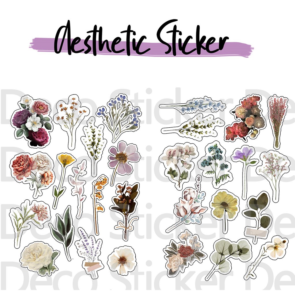 

[READY STOCK] Sticker aesthetic pack/Sticker tumblr/Sticker lucu