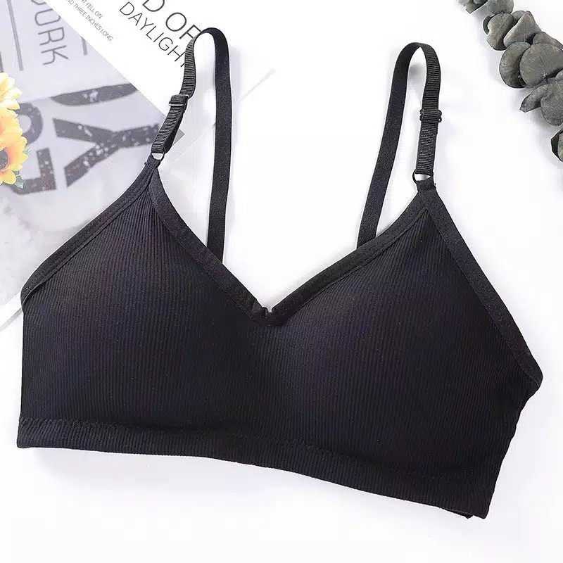 *ALIBABA1688*COD Bra Wanita Tanpa Kawat Dengan Bahan Halus