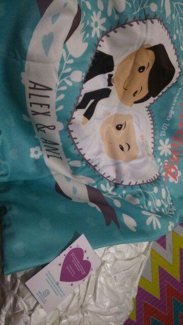 Bantal Custom Wedding Hijab Mewah