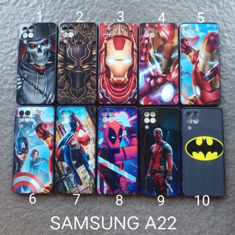 Case gambar Samsung A22 4G motif cowok ( 4 motif ) soft softcase softshell silikon cover casing kesing housing