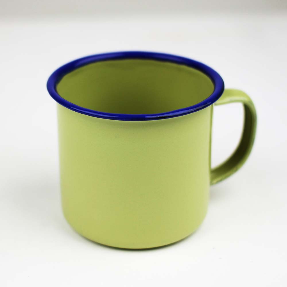 Cangkir kopi mini warna warni / mug jadul mini enamel 8 cm 5007 - isi 1 pcs