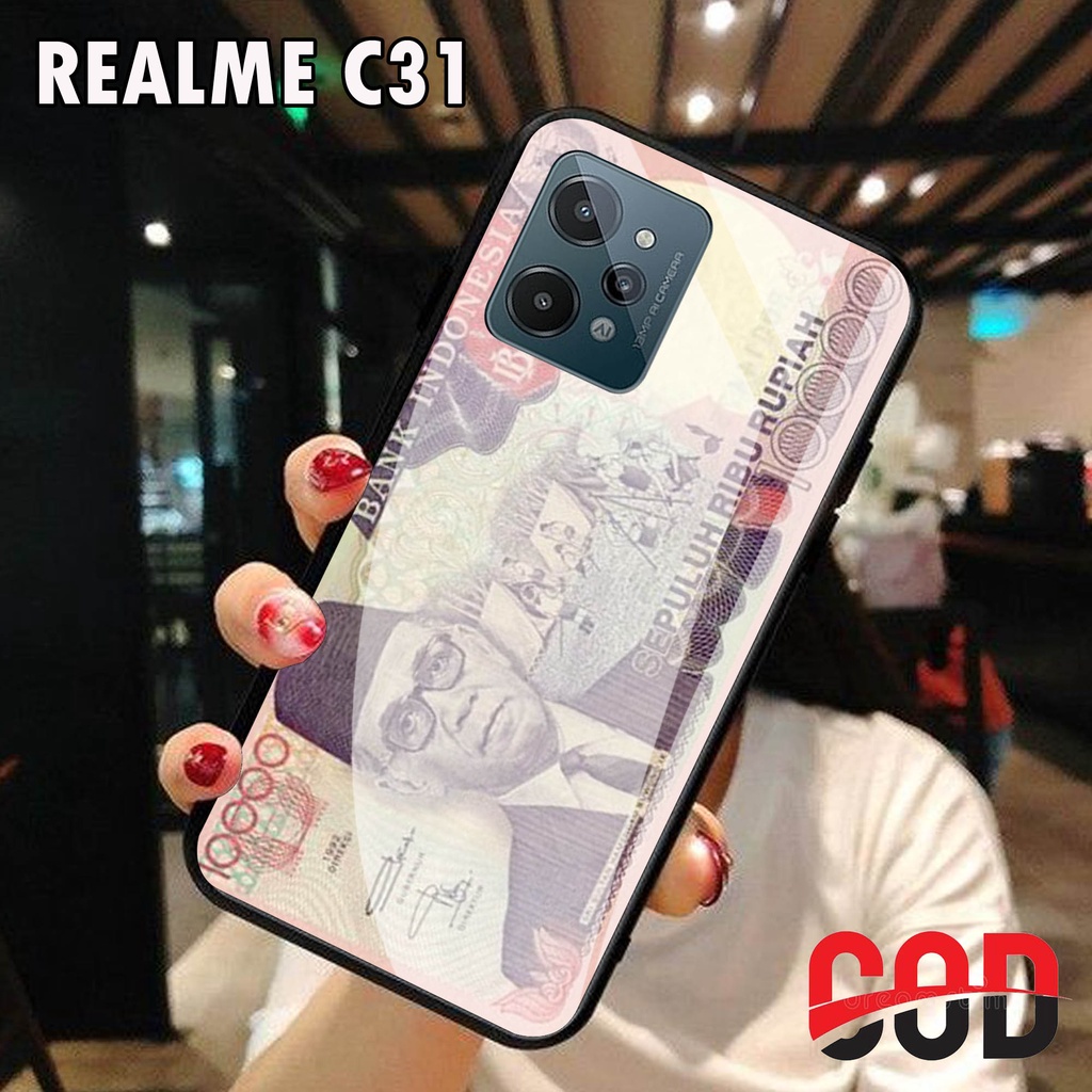 Softcase Glass Kaca REALME C31- Casing HP REALME C31 [ S25].