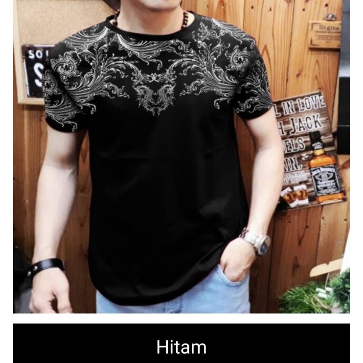 BISA COD KAOS PRIA MOTIF BATIK