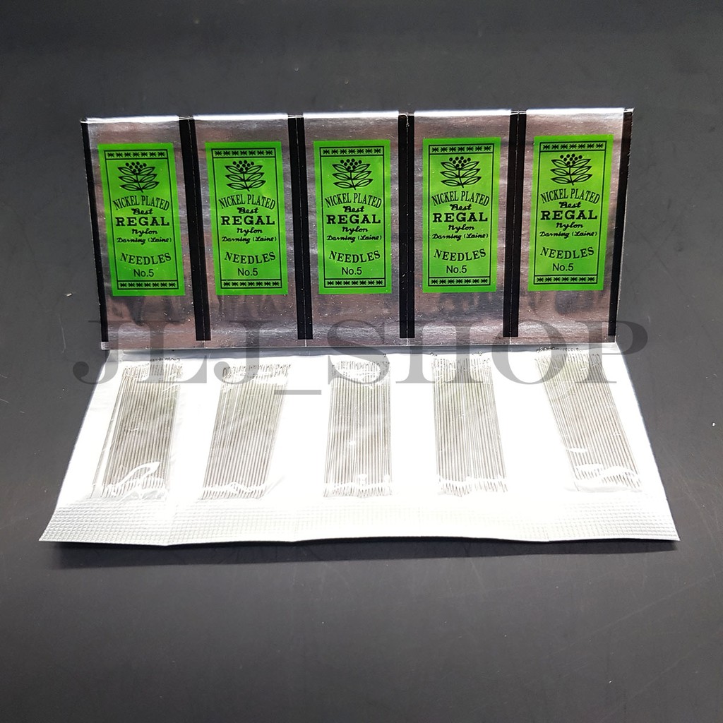 Jarum jahit regal no.5 / jarum payat no.5 (1bungkus isi 20pcs)