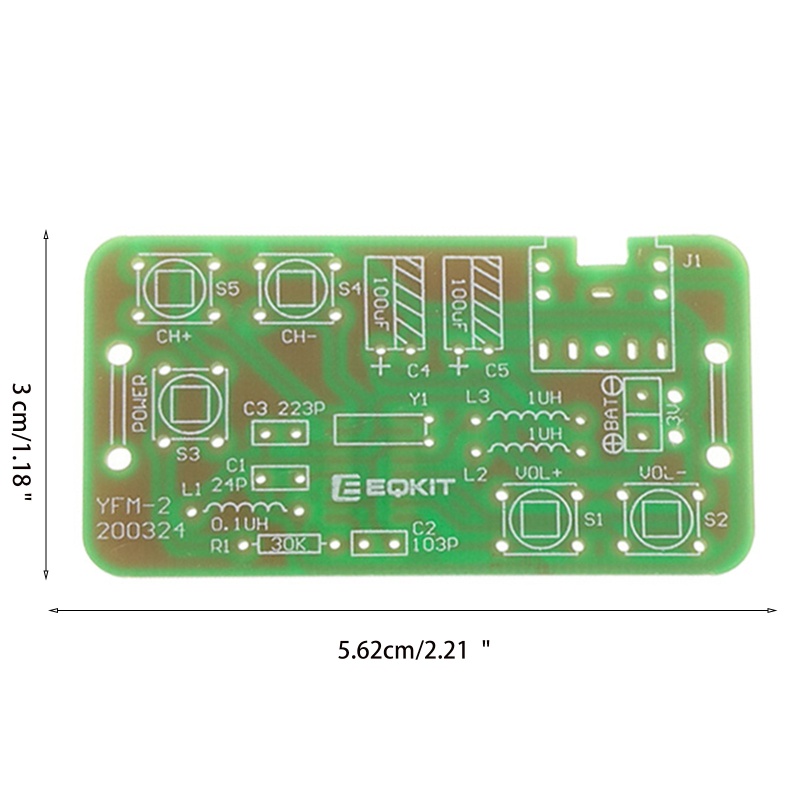 Btsg 76-108MHz FM Stereo Radio DIY Kit Wireless FM Receiver Modul Frekuensi Modulasi Elektronik Solder Praktek P