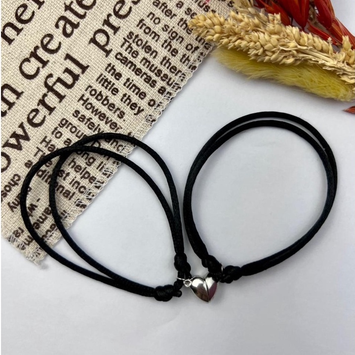 ⭐ 2 PCS TERMURAH GELANG MAGNET COUPLE LUCU ANEKA WARNA GELANG PERSAHABATAN