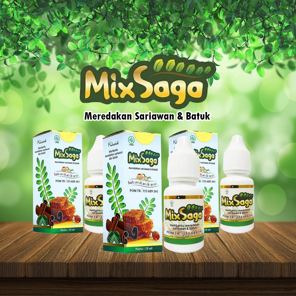Mix Saga Herbal Batuk dan Sariawan Untuk Anak 10ml