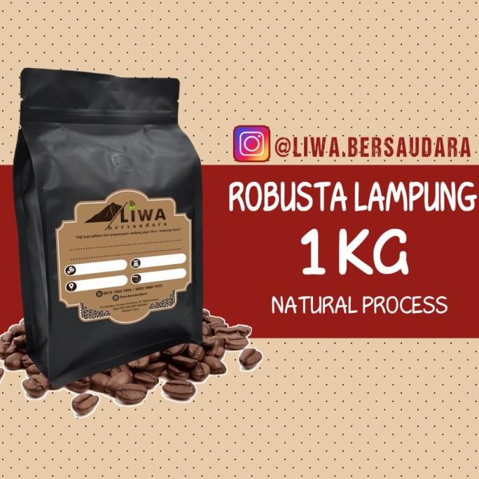 

[COD] Biji Kopi Bubuk Robusta Lampung Barat 1 kg (liwa) - 1kg Biji Utuh [COD]