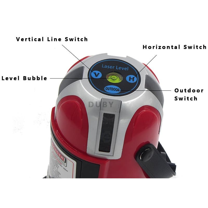 LAIRUI Self Leveling Laser 5 Line 6 Point - T5 - Red