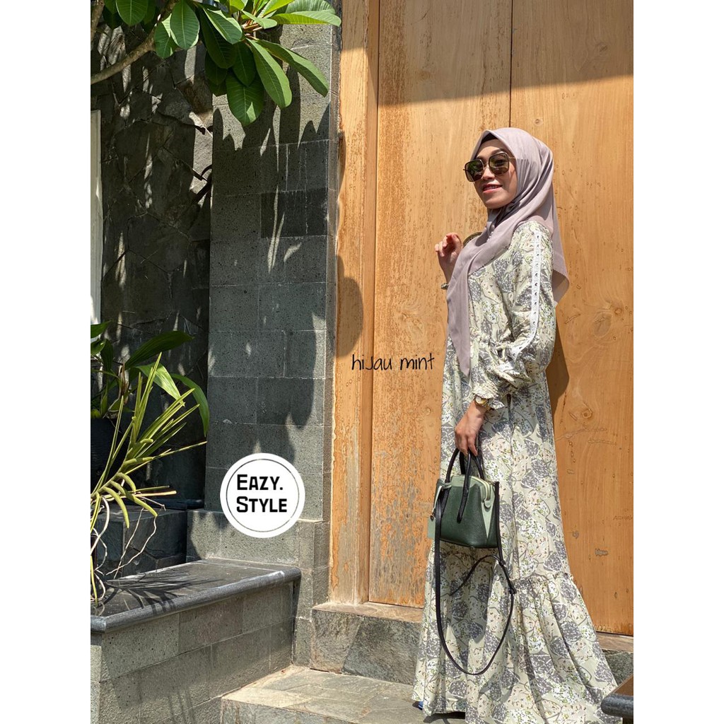 Gamis Daily Eazy Style Hijau Mint