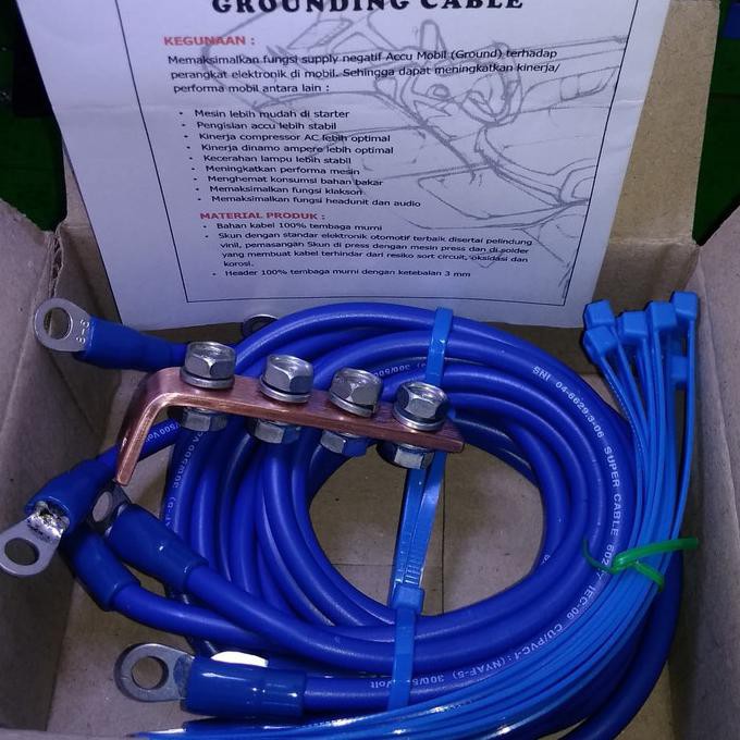 Jual kabel ground mobil 5titik kabel nyaf 6mm master auto | ECU ...