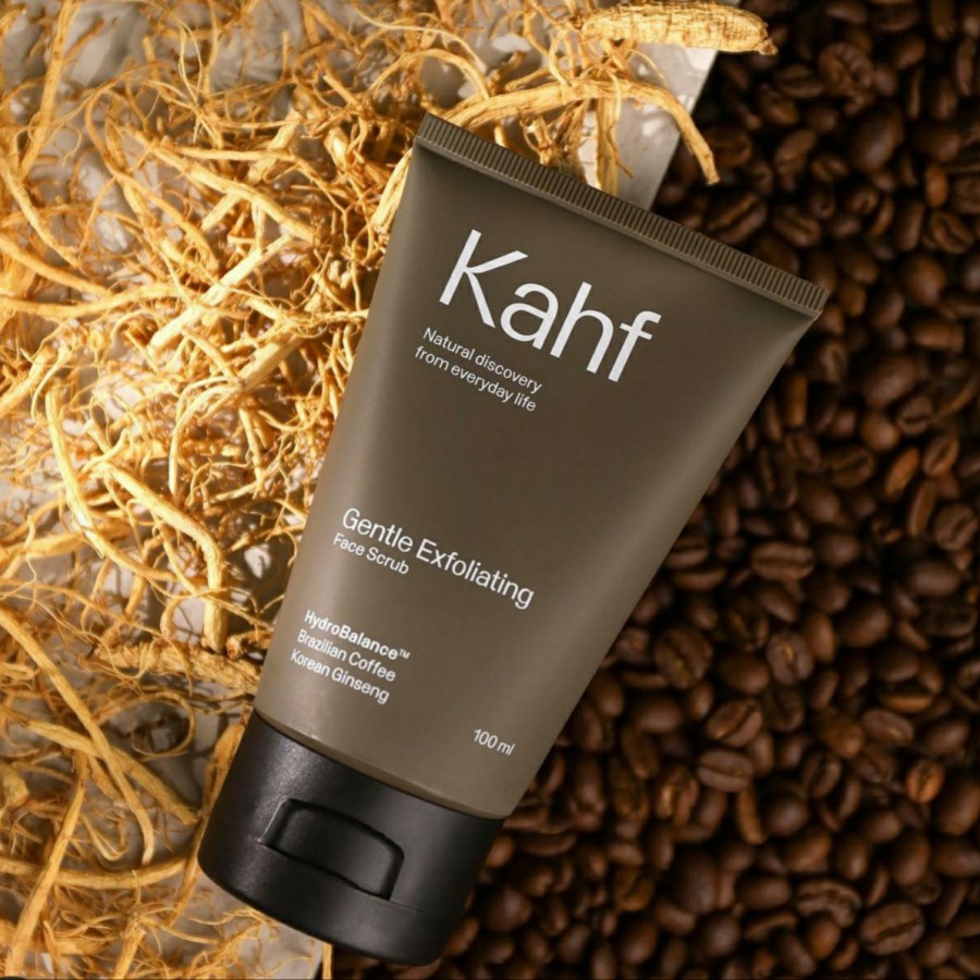 Kahf Gentle Exfloating Face Scrub Wajah Pria Anti Kusam Noda Hitam