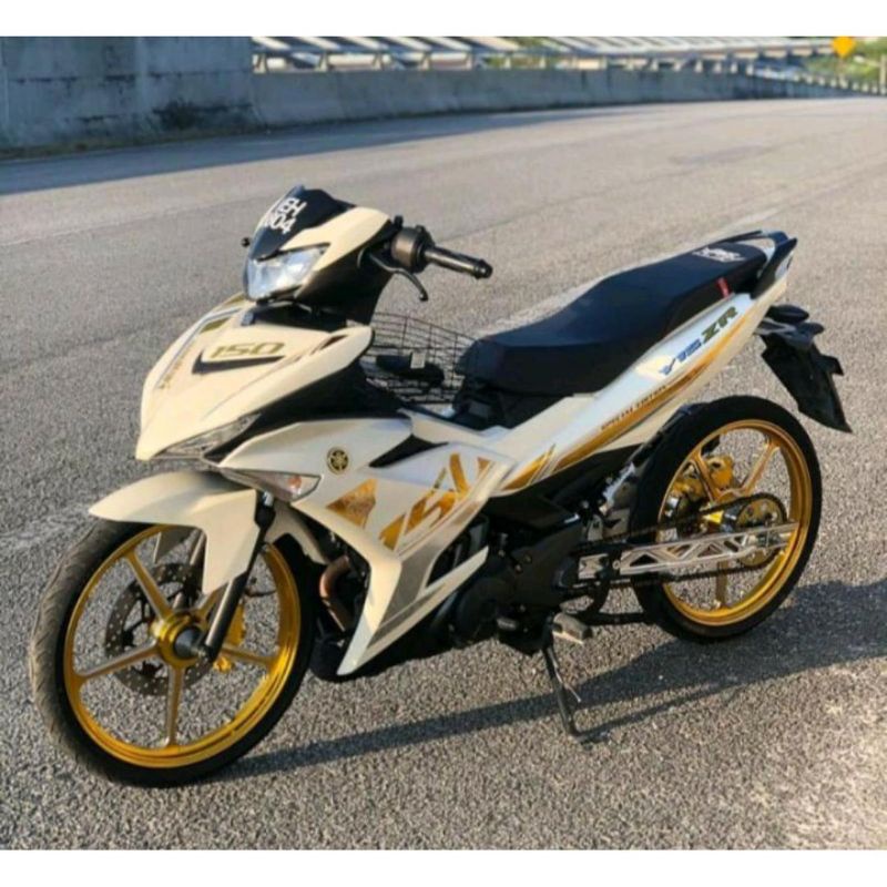 Striping Jupiter Mx King 150 Transparan Gold Croom Y15ZR Custom Glow