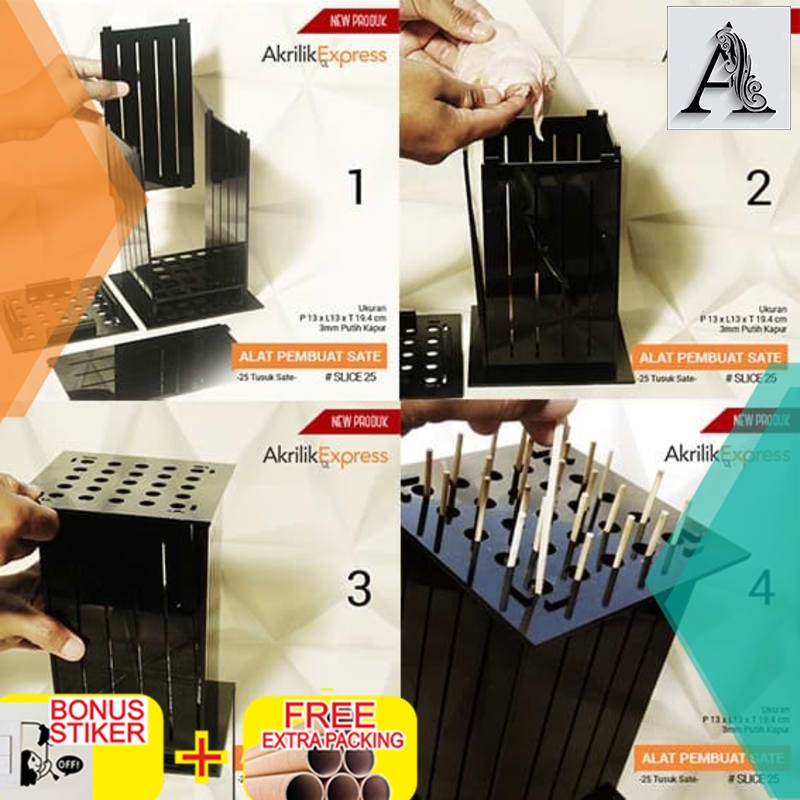 

Terlaris Alat pembuat sate portable / pembuat sate / alat pembuat sate