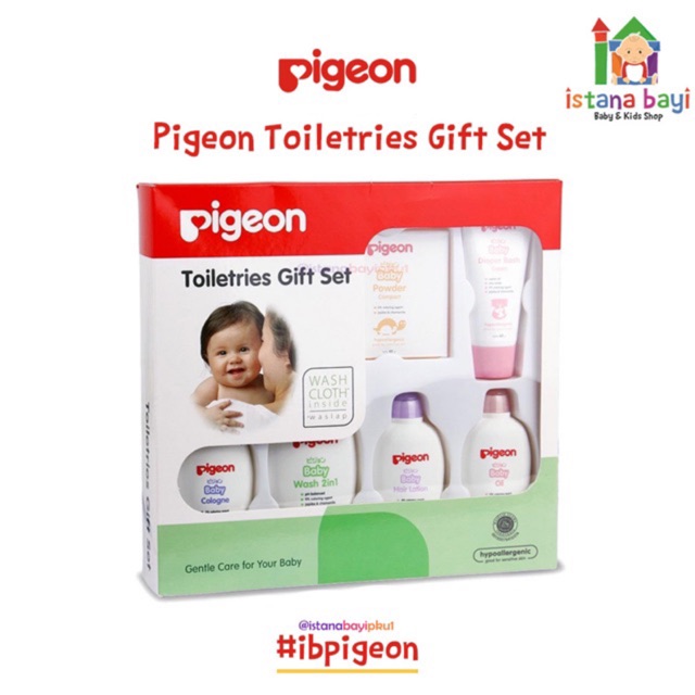 Pigeon Toiletries Gift set - Perlengkapan mandi bayi