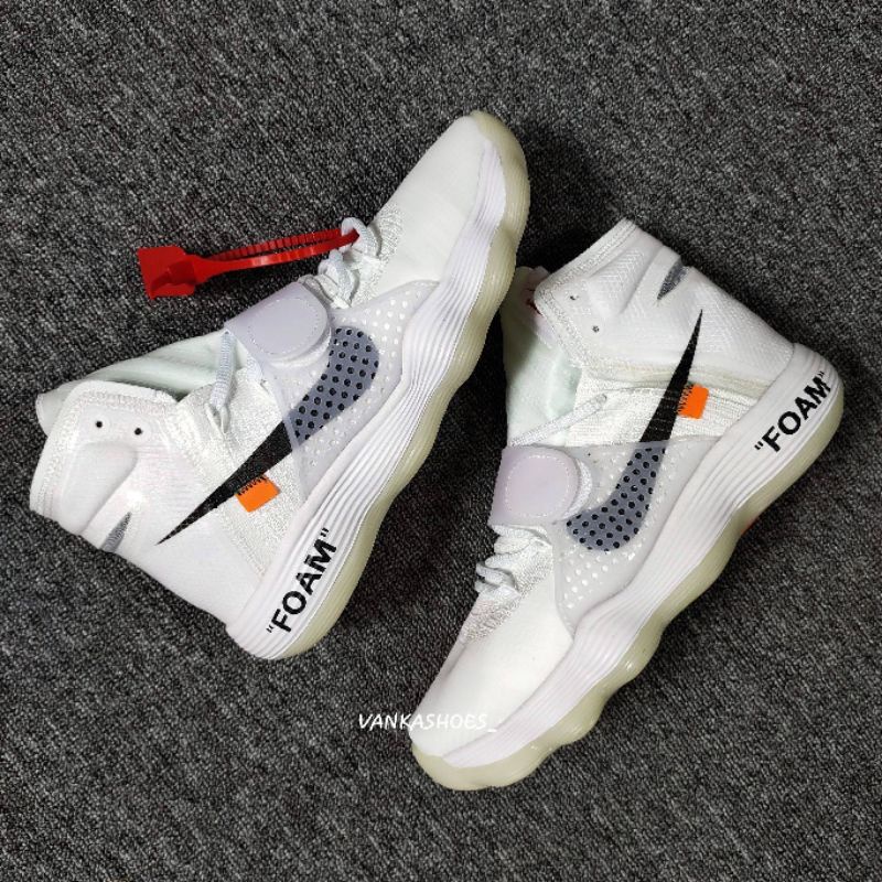 SEPATU PRIA NIKE REACT HYPERDUNK FK X OFF WHITE
