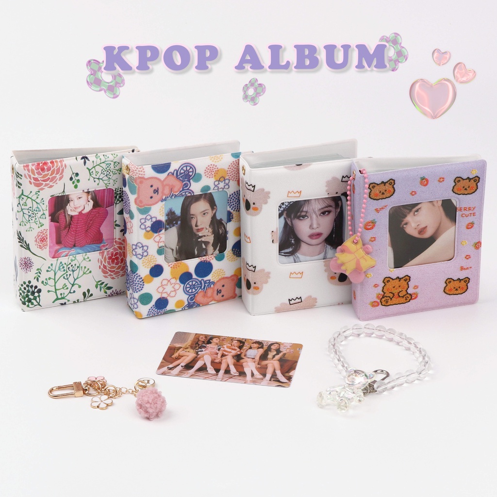 Album Fotokartu Lomo Blackpink 32 Saku 3 Inci Bahan Kulit Untuk Koleksi