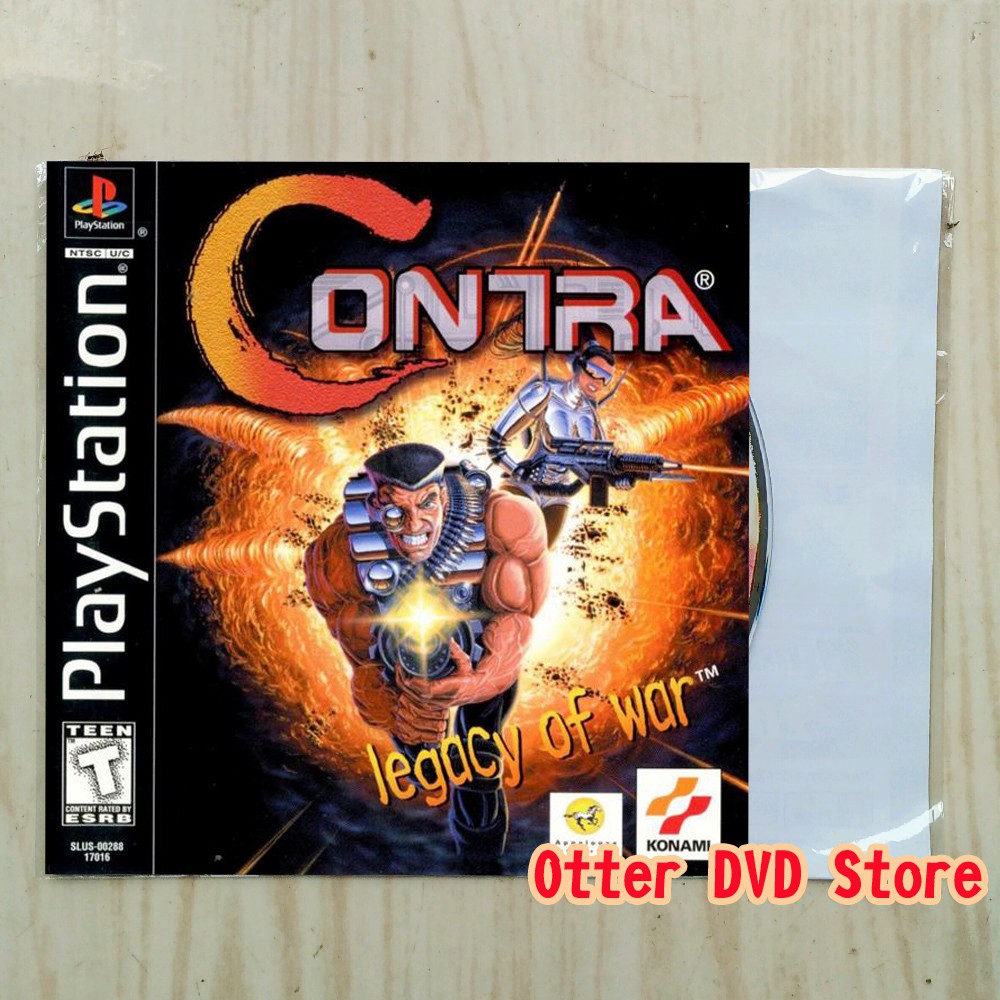 Kaset CD Game Ps1 Ps 1 Contra - Legacy Of War