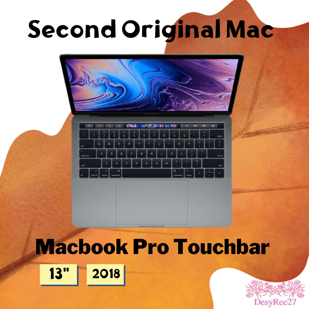 MacBook Pro 13 inch 2018 Touch Bar 128gb // 256gb // 512gb Second Original