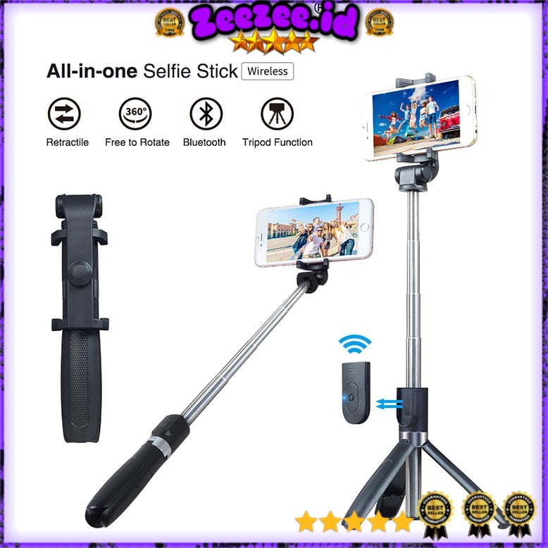 APEXEL Tongsis Selfie Tripod Mini dengan Bluetooth Shutter - APL-D4s