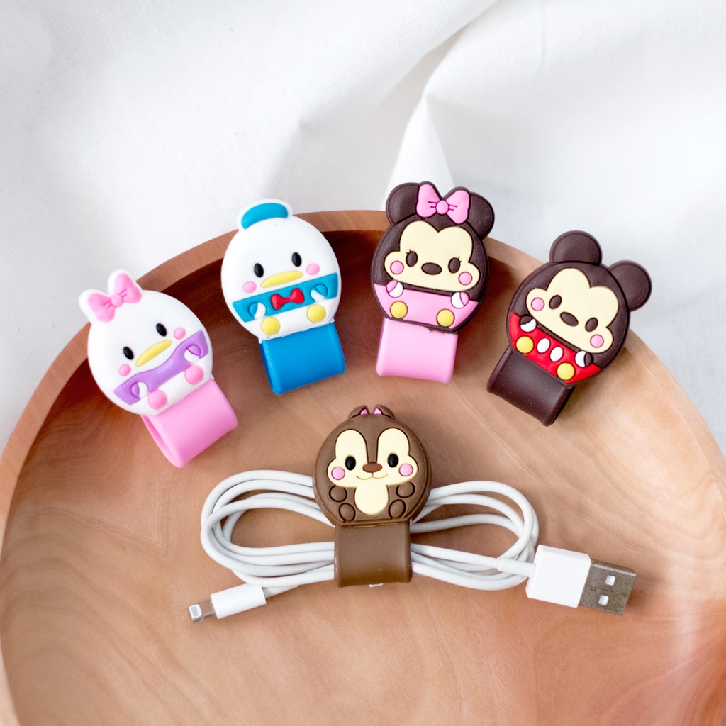 CORD HOLDER 3D TEBAL // Penjepit Klip Pengikat Kabel Data Charger Cartoon Karakter // Aksesoris Hp Lucu Unik Murah // COD