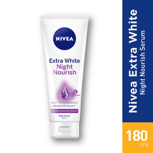 Nivea Extra White Night Nourish Body Serum 180ml