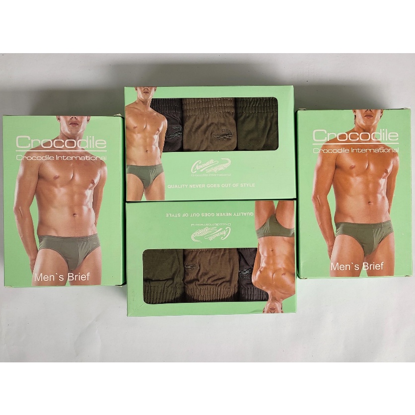 3 Pcs CD Crocodile Hijau 521 - 242 Pria Dewasa Ijo | Celana Dalam Laki Laki Underwear | Open