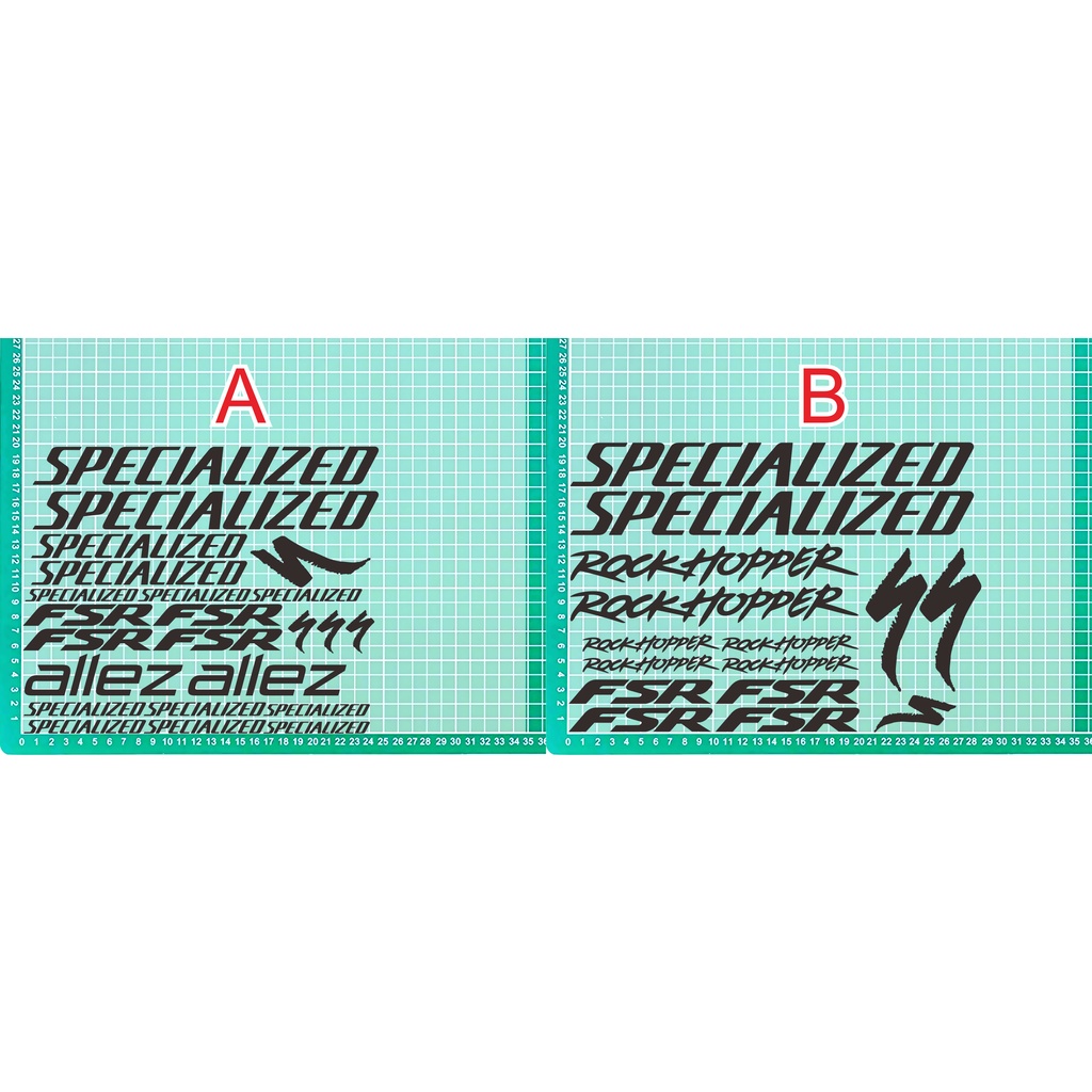 cutting sticker sepeda specialized s-work allez rock hopper