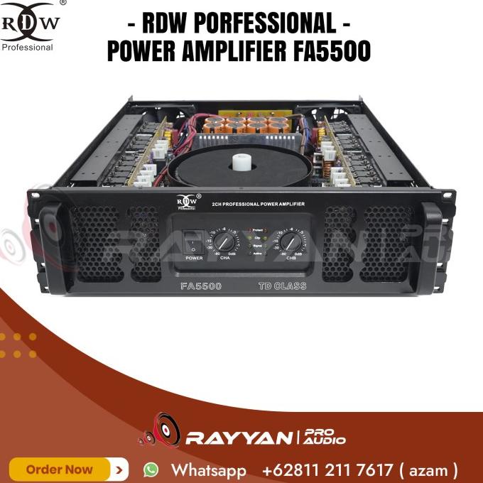 Power Amplifier Fa5500 / Fa 5500 Rdw Professional -