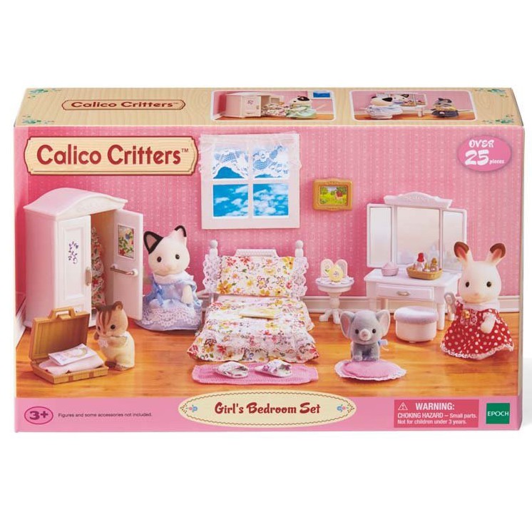 calico critters bedroom & vanity set