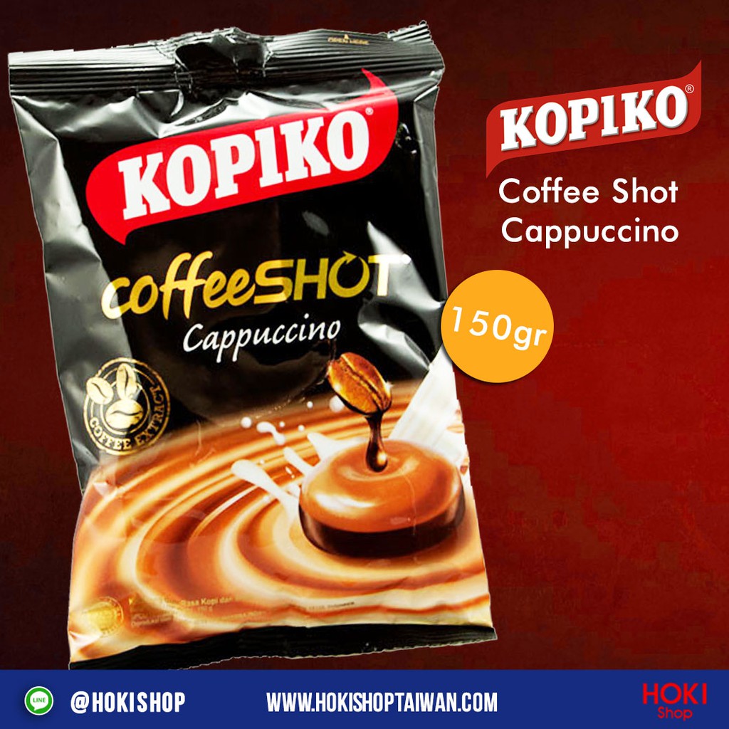 

KOPIKO Coffee Shot CLASSIC / CAPPUCCINO Zak 50 Pcs (150 gr) ORIGINAL BPOM HALAL