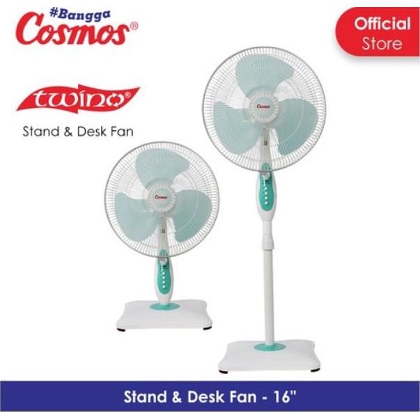 Cosmos Kipas Angin Berdiri 16&quot; Stand Fan 2in1 Desk Fan 16-SBI 16SBI