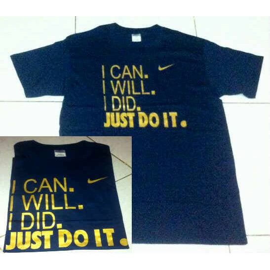 KAOS NIKE NAVY JUST DO IT
