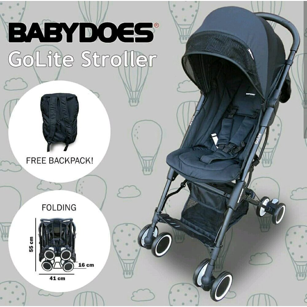 stroller bayi babydoes golite cabin size kereta dorong bayi