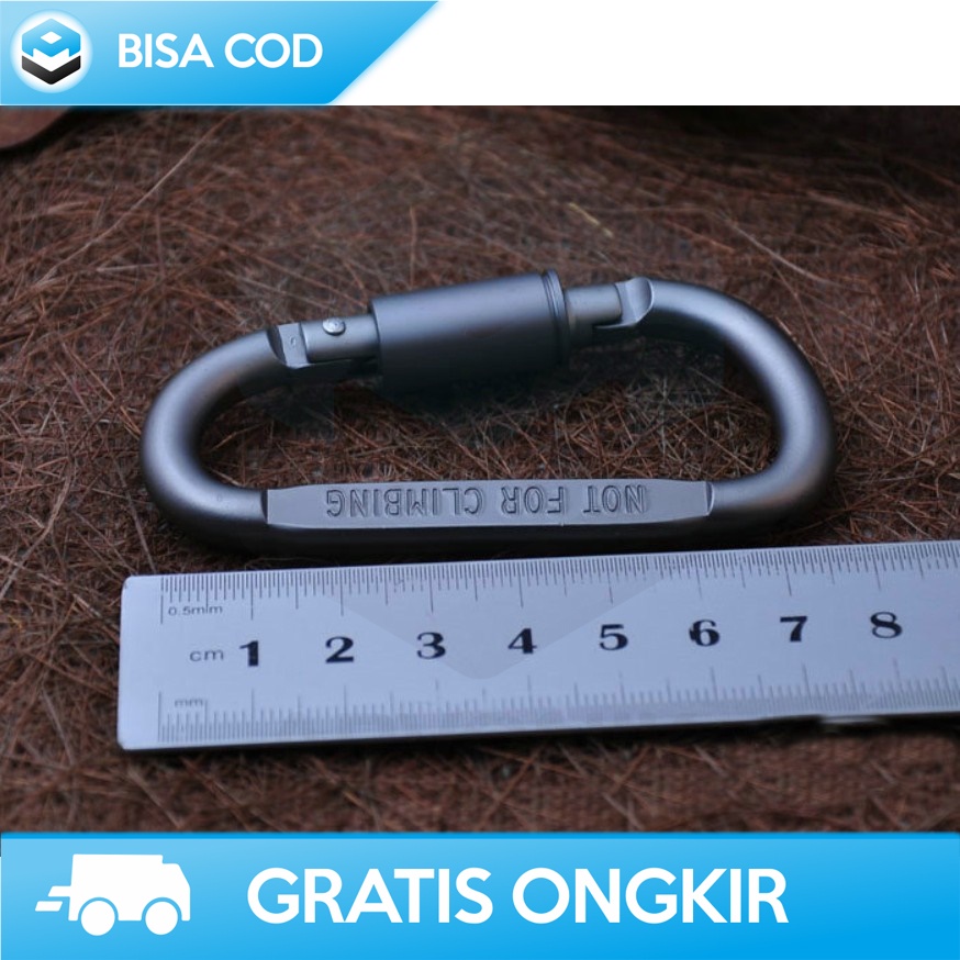 CARABINER / KARABINER GANTUNGAN TAS LIXADA QUICKDRAW STAINLESS STEEL