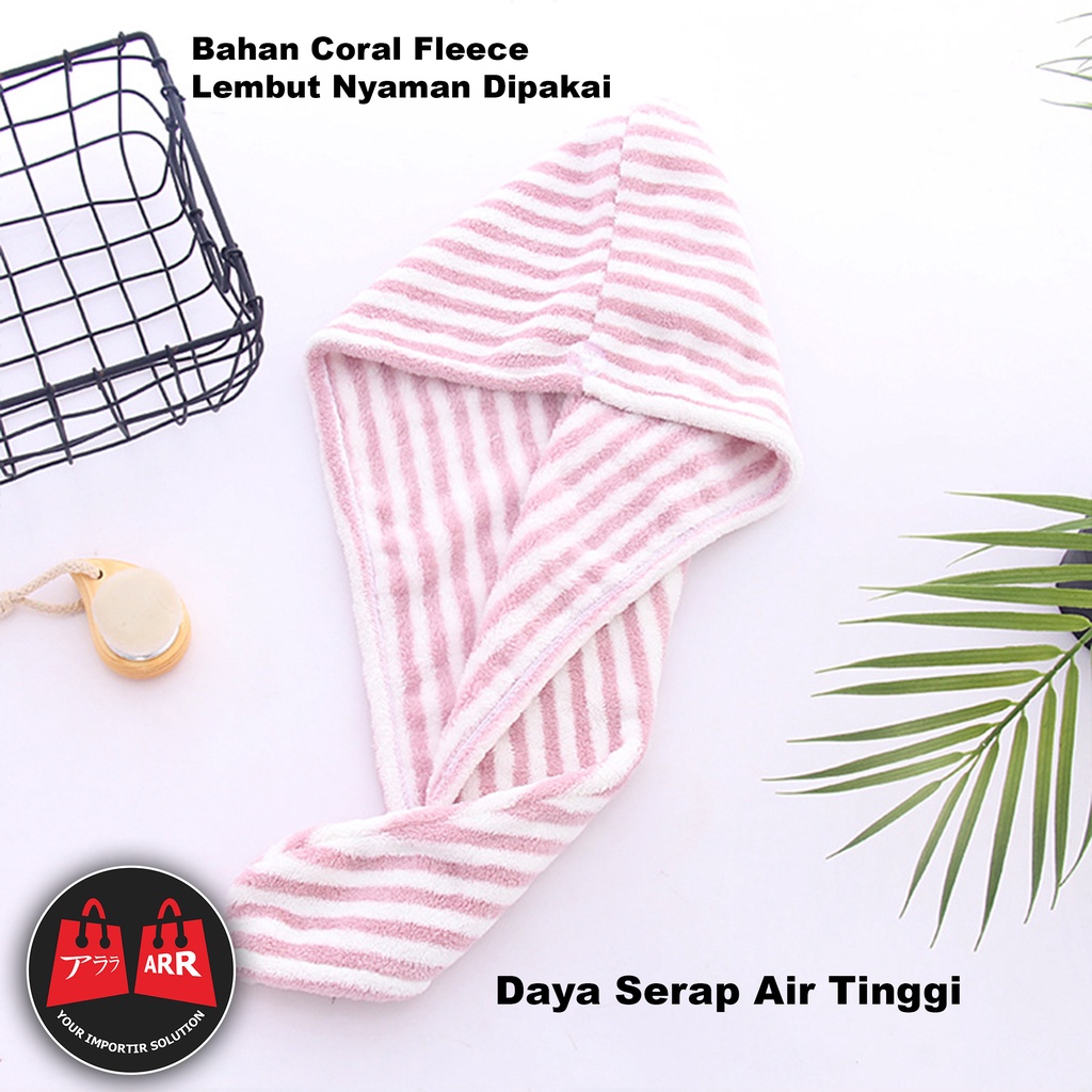 Handuk Kepala Hair Towel Microfiber Daya Serap Super Kualitas Import Premium