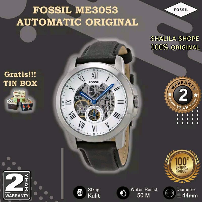Jam Tangan Pria Fs ME3053 Matic Automatic Formal Casual Fullset Original Garansi