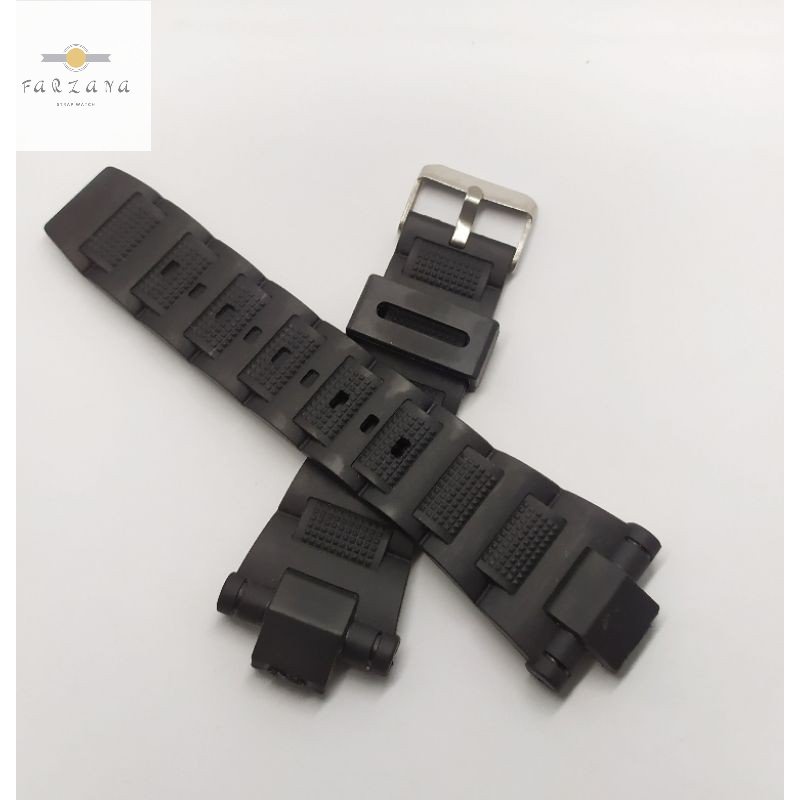 Strap By Farzana Tali Jam Tangan G-Shock Gun Metal G-8600 G8600 G 8600 Rubber Strap GST-8600