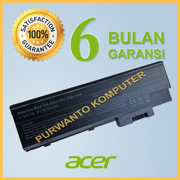 Original Baterai Laptop Acer Aspire 5004 5005 5510 5512 5513 5514 5600 5610 5620 5670 7000 7100 7110