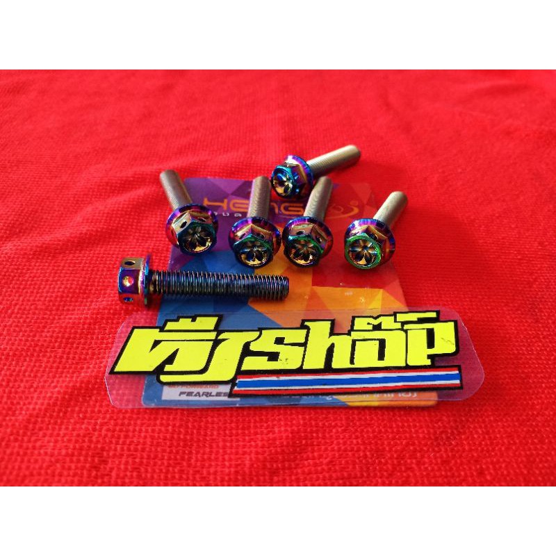 Harga satuan baut probolt rainbow m8 x 40 drat 12 pjg 4cm original heng