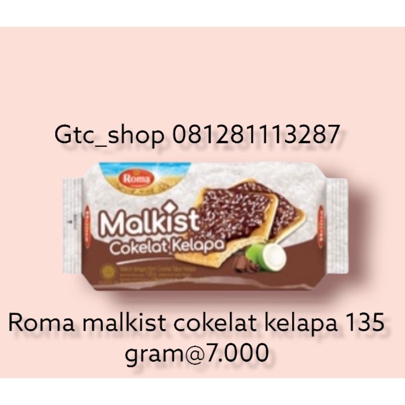 

Roma malkist kelapa cokelat 135gram