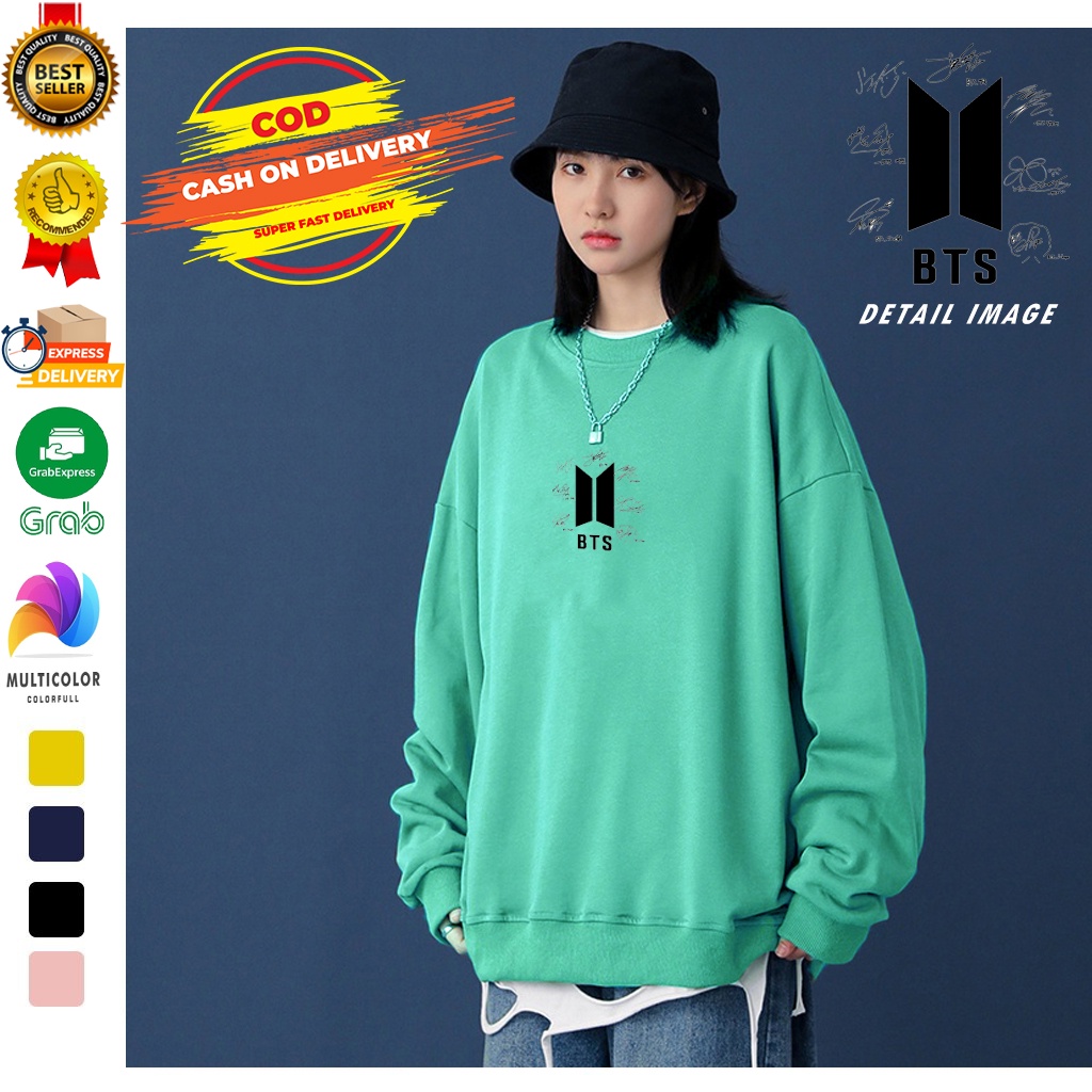 🅳🅵 Sweater BTS Army Logo | Sweater BTS Army Terbaru | Dhea Fashion