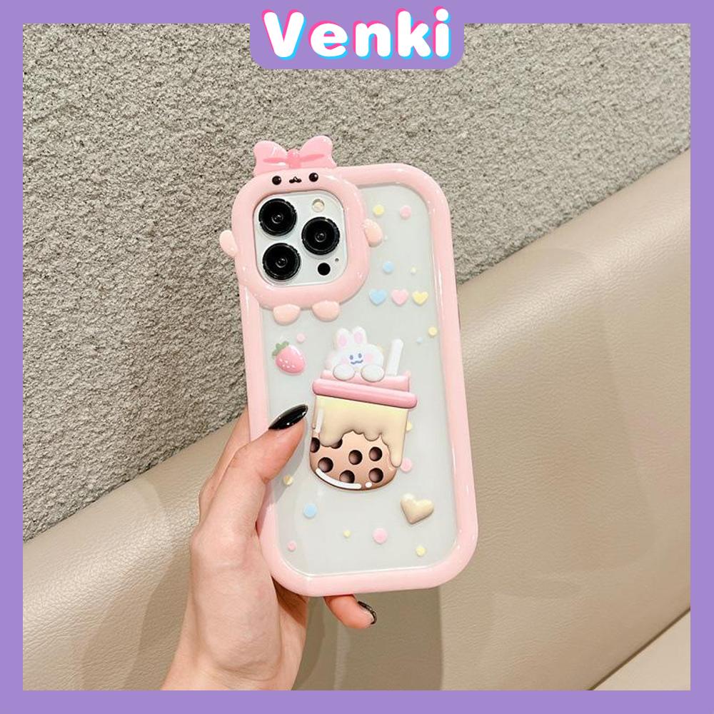 iPhone Case Silicone Soft Case Clear Case Airbag Shockproof Protection Camera Varnish Feel Bunny Cartoon Cute Compatible For iPhone 11 Pro Max 13 Pro Max 12 Pro Max 7Plus xr XS Max